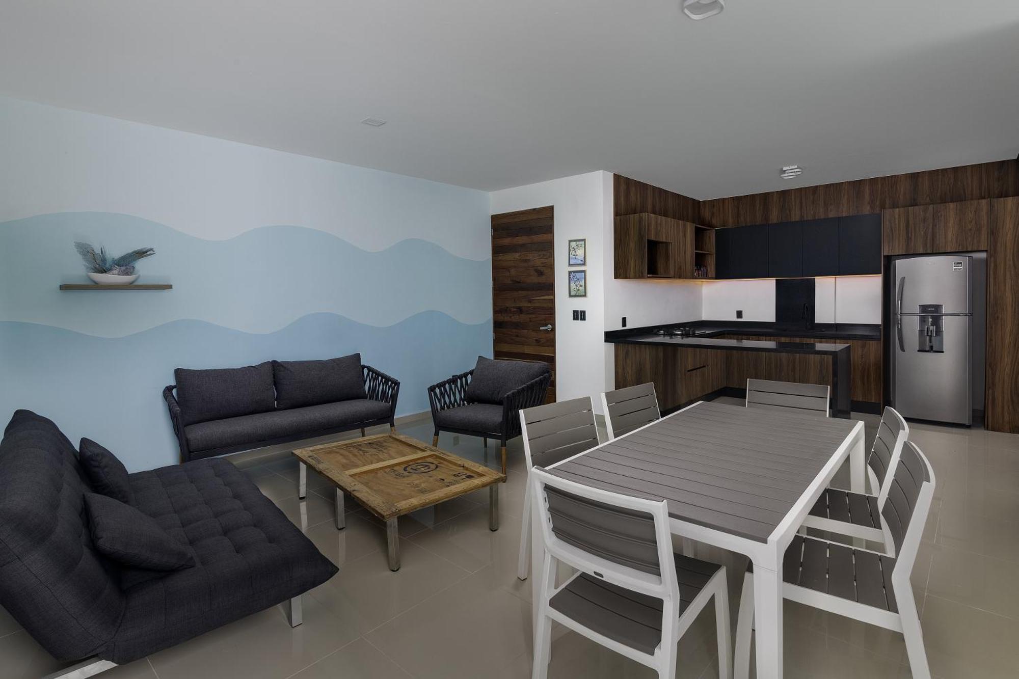 Angelina 28 Beachfront And Family Apartments - Modern And Relaxing Long Stays - 20 Min From Cancun Airport Пуерто Морелос Екстериор снимка