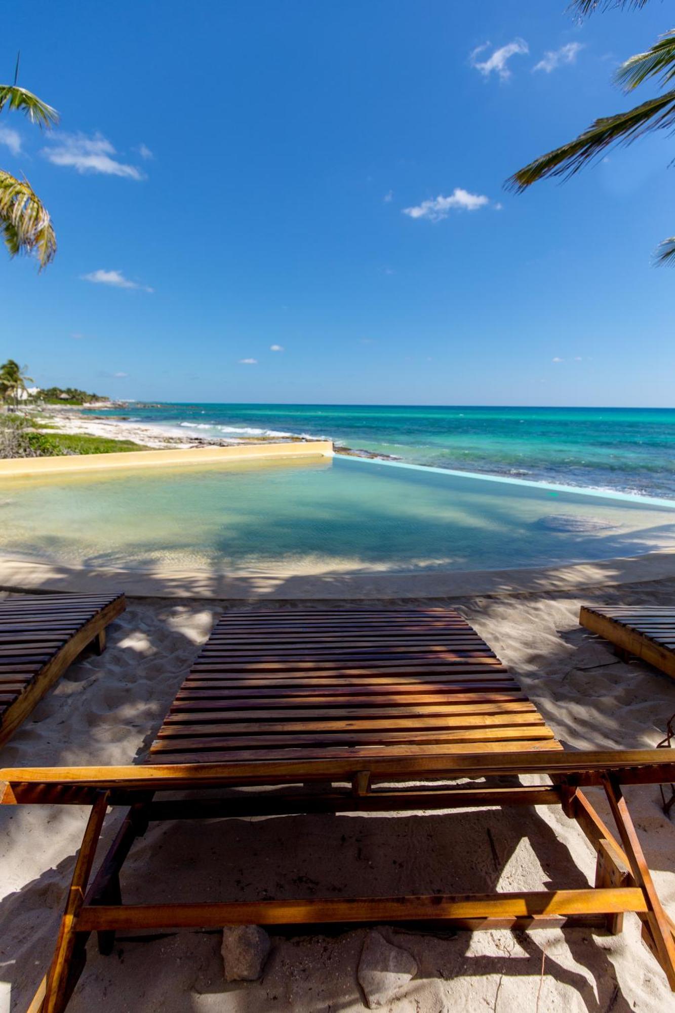 Angelina 28 Beachfront And Family Apartments - Modern And Relaxing Long Stays - 20 Min From Cancun Airport Пуерто Морелос Екстериор снимка