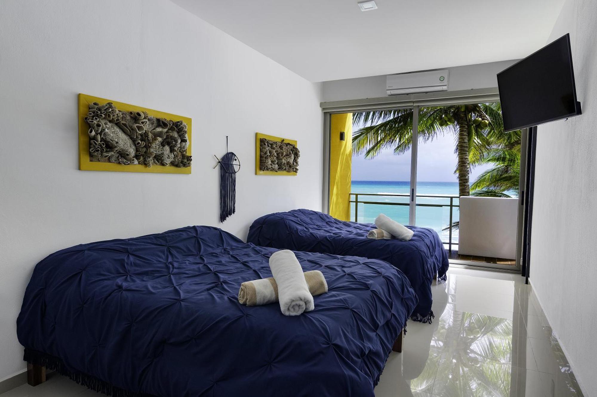 Angelina 28 Beachfront And Family Apartments - Modern And Relaxing Long Stays - 20 Min From Cancun Airport Пуерто Морелос Екстериор снимка