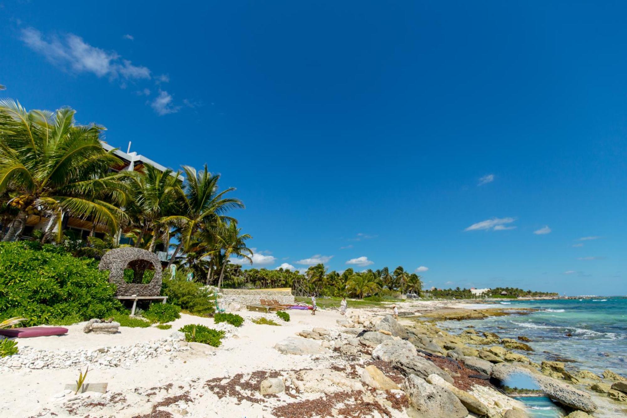 Angelina 28 Beachfront And Family Apartments - Modern And Relaxing Long Stays - 20 Min From Cancun Airport Пуерто Морелос Екстериор снимка