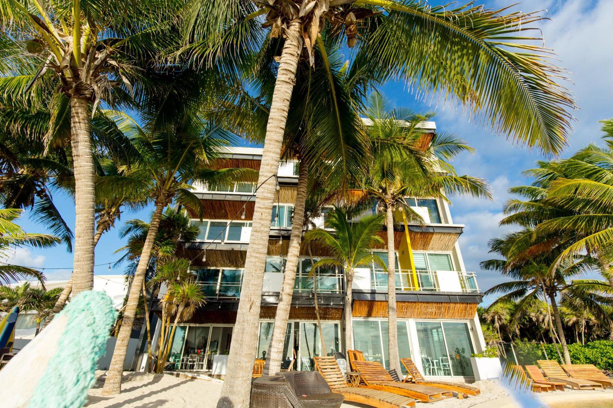 Angelina 28 Beachfront And Family Apartments - Modern And Relaxing Long Stays - 20 Min From Cancun Airport Пуерто Морелос Екстериор снимка