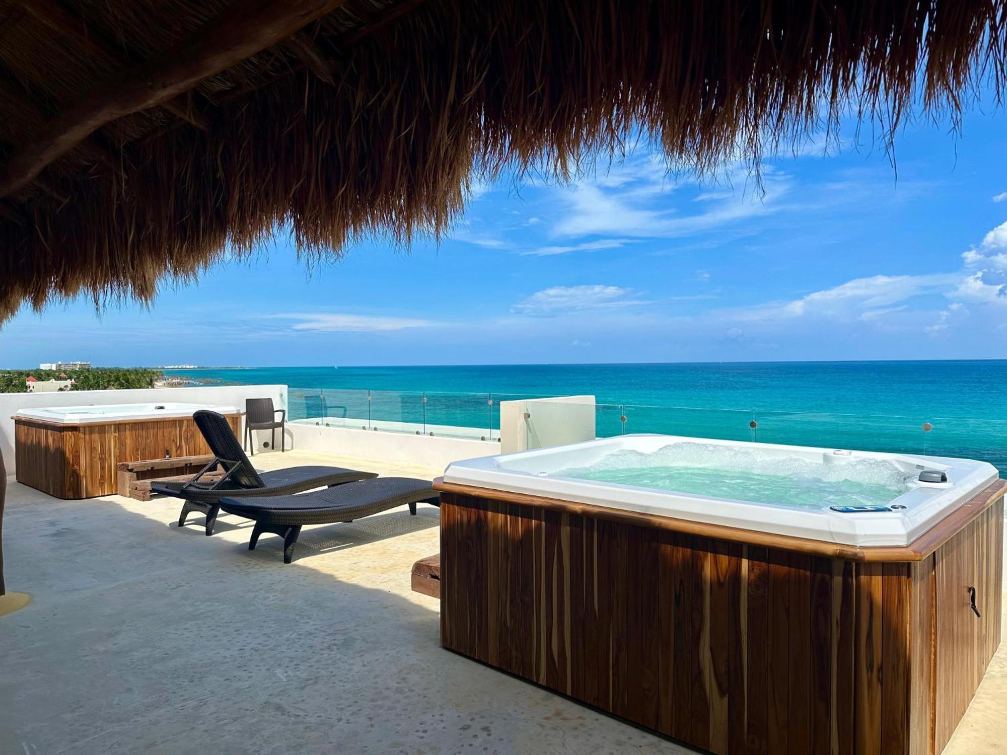 Angelina 28 Beachfront And Family Apartments - Modern And Relaxing Long Stays - 20 Min From Cancun Airport Пуерто Морелос Екстериор снимка